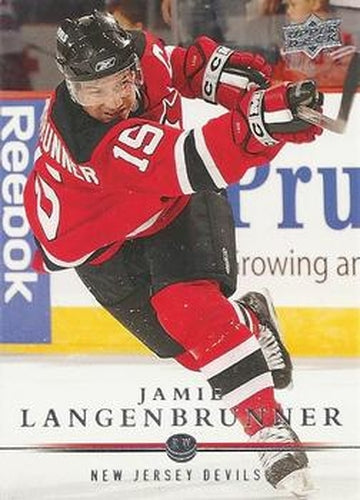 #369 Jamie Langenbrunner - New Jersey Devils - 2008-09 Upper Deck Hockey