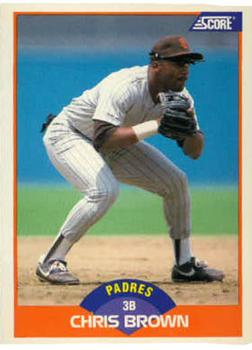 #369 Chris Brown - San Diego Padres - 1989 Score Baseball