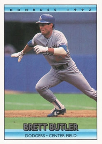 #369 Brett Butler - Los Angeles Dodgers - 1992 Donruss Baseball