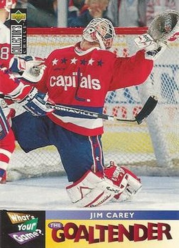 #369 Jim Carey - Washington Capitals - 1995-96 Collector's Choice Hockey
