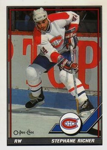 #369 Stephane Richer - Montreal Canadiens - 1991-92 O-Pee-Chee Hockey