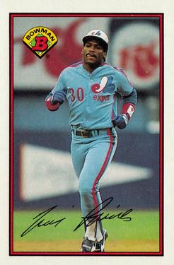 #369 Rock Raines - Montreal Expos - 1989 Bowman Baseball