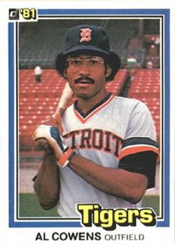 #369 Al Cowens - Detroit Tigers - 1981 Donruss Baseball