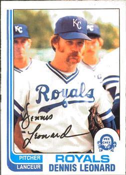 #369 Dennis Leonard - Kansas City Royals - 1982 O-Pee-Chee Baseball