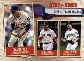 #369 Edwin Diaz / Craig Kimbrel / Blake Treinen - Seattle Mariners / Boston Red Sox / Oakland Athletics - 2019 Topps Big League Baseball