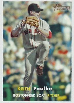 #369 Keith Foulke - Boston Red Sox - 2006 Topps Heritage Baseball