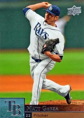 #369 Matt Garza - Tampa Bay Rays - 2009 Upper Deck Baseball