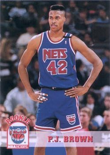 #369 P.J. Brown - New Jersey Nets - 1993-94 Hoops Basketball