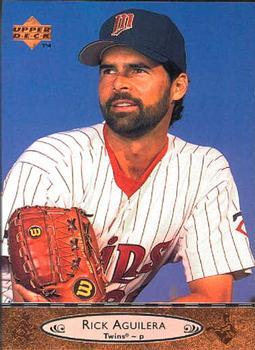 #369 Rick Aguilera - Minnesota Twins - 1996 Upper Deck Baseball
