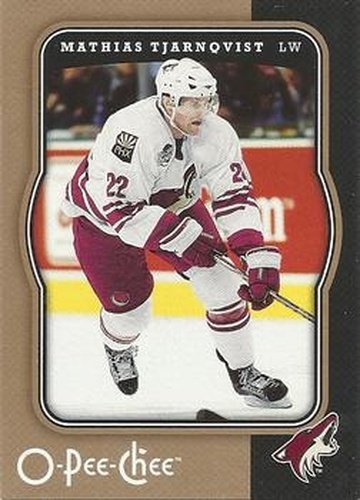 #369 Mathias Tjarnqvist - Phoenix Coyotes - 2007-08 O-Pee-Chee Hockey