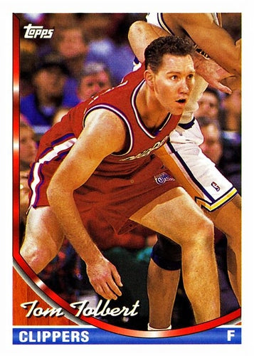 #369 Tom Tolbert - Los Angeles Clippers - 1993-94 Topps Basketball