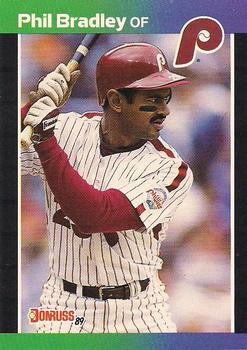 #369 Phil Bradley - Philadelphia Phillies - 1989 Donruss Baseball