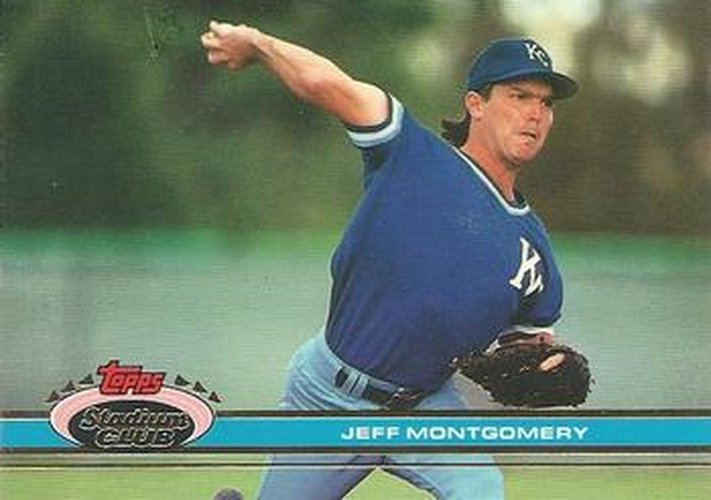 #369 Jeff Montgomery - Kansas City Royals - 1991 Stadium Club Baseball