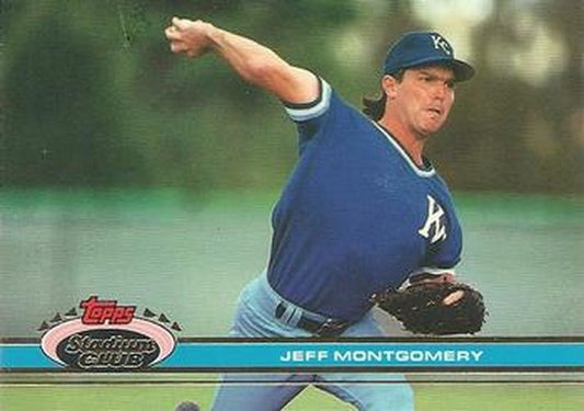 #369 Jeff Montgomery - Kansas City Royals - 1991 Stadium Club Baseball