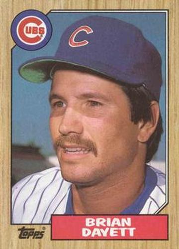 #369 Brian Dayett - Chicago Cubs - 1987 Topps Baseball