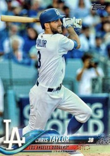 #369 Chris Taylor - Los Angeles Dodgers - 2018 Topps Baseball