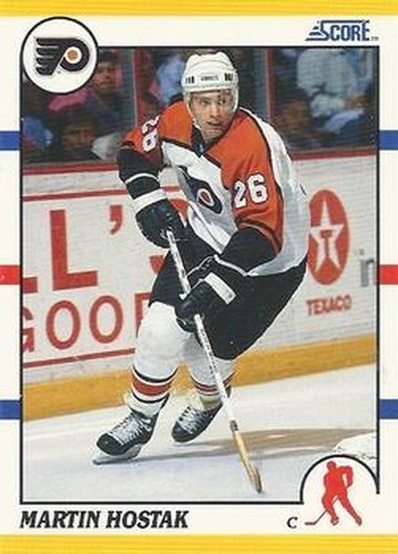 #36T Martin Hostak - Philadelphia Flyers - 1990-91 Score Rookie and Traded Hockey