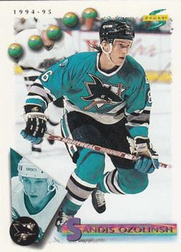 #36 Sandis Ozolinsh - San Jose Sharks - 1994-95 Score Hockey