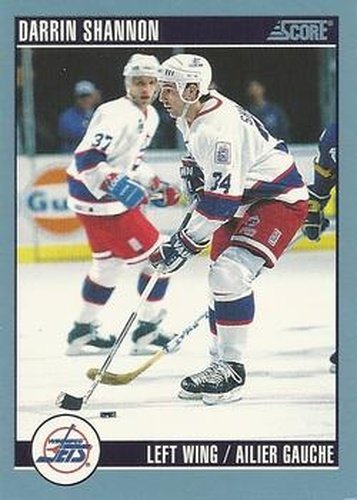 #36 Darrin Shannon - Winnipeg Jets - 1992-93 Score Canadian Hockey