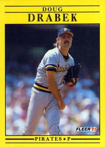 #36 Doug Drabek - Pittsburgh Pirates - 1991 Fleer Baseball