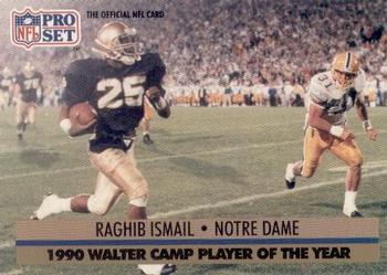 #36 Raghib Ismail - Notre Dame Fighting Irish - 1991 Pro Set Football