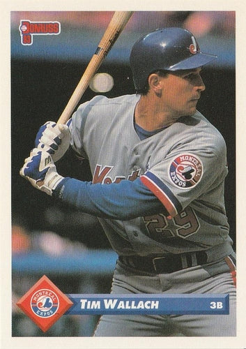 #36 Tim Wallach - Montreal Expos - 1993 Donruss Baseball