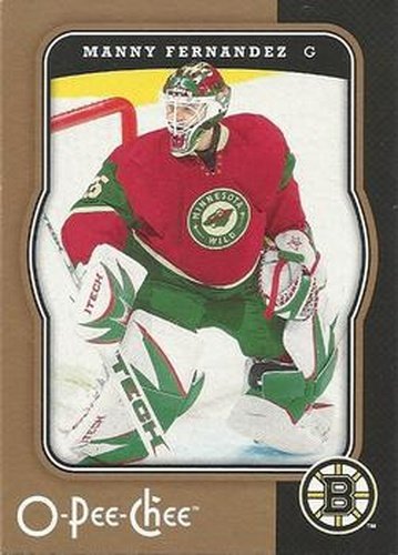 #36 Manny Fernandez - Boston Bruins - 2007-08 O-Pee-Chee Hockey