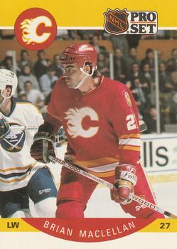#36 Brian MacLellan - Calgary Flames - 1990-91 Pro Set Hockey