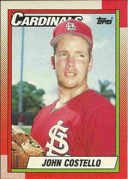 #36 John Costello - St. Louis Cardinals - 1990 Topps Baseball