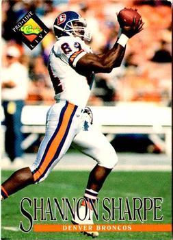 #36 Shannon Sharpe - Denver Broncos - 1994 Pro Line Live Football