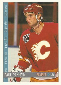 #36 Paul Ranheim - Calgary Flames - 1992-93 O-Pee-Chee Hockey