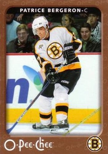 #36 Patrice Bergeron - Boston Bruins - 2006-07 O-Pee-Chee Hockey