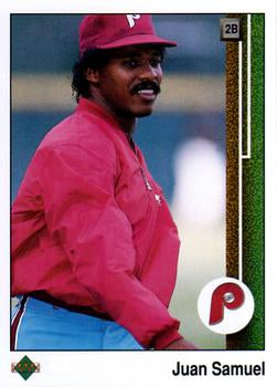 #336 Juan Samuel - Philadelphia Phillies - 1989 Upper Deck Baseball