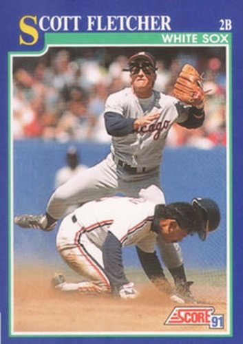 #36 Scott Fletcher - Chicago White Sox - 1991 Score Baseball