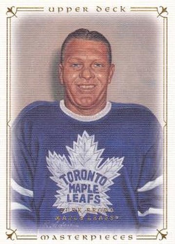 #36 Turk Broda - Toronto Maple Leafs - 2008-09 Upper Deck Masterpieces Hockey