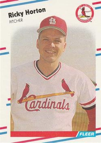 #36 Ricky Horton - St. Louis Cardinals - 1988 Fleer Baseball