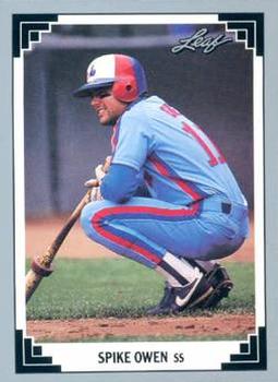 #36 Spike Owen - Montreal Expos - 1991 Leaf Baseball