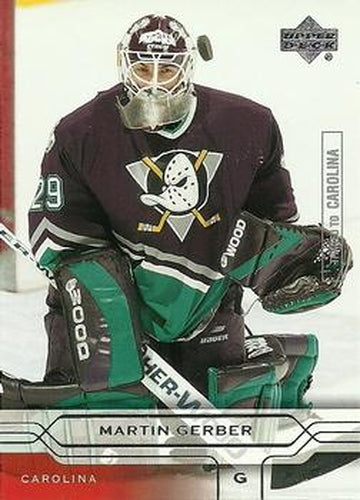 #36 Martin Gerber - Carolina Hurricanes - 2004-05 Upper Deck Hockey