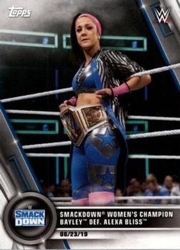 #36 SmackDown Women's Champion Bayley def. Alexa Bliss - 2020 Topps WWE Women's Division Wrestling