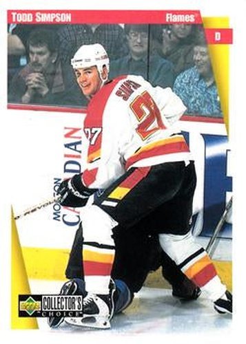 #36 Todd Simpson - Calgary Flames - 1997-98 Collector's Choice Hockey