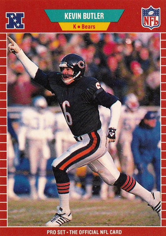 #36 Kevin Butler - Chicago Bears - 1989 Pro Set Football