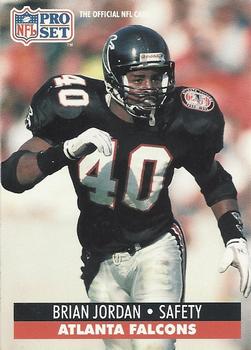 #436 Brian Jordan - Atlanta Falcons - 1991 Pro Set Football