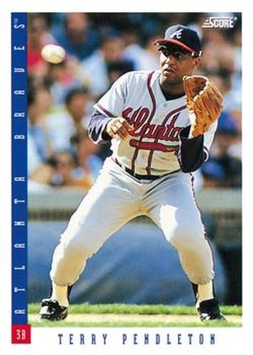 #36 Terry Pendleton - Atlanta Braves - 1993 Score Baseball