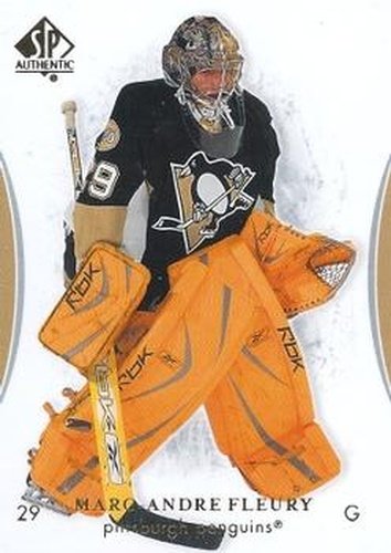 #36 Marc-Andre Fleury - Pittsburgh Penguins - 2007-08 SP Authentic Hockey
