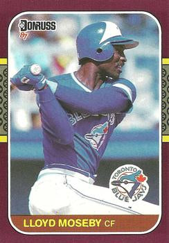 #36 Lloyd Moseby - Toronto Blue Jays - 1987 Donruss Opening Day Baseball