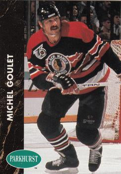 #36 Michel Goulet - Chicago Blackhawks - 1991-92 Parkhurst Hockey