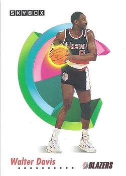 #236 Walter Davis - Portland Trail Blazers - 1991-92 SkyBox Basketball