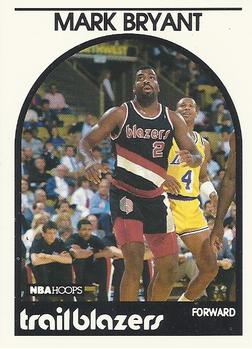 #36 Mark Bryant - Portland Trail Blazers - 1989-90 Hoops Basketball