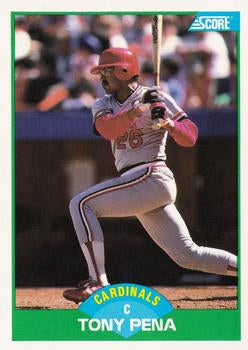 #36 Tony Pena - St. Louis Cardinals - 1989 Score Baseball
