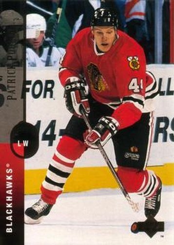 #36 Patrick Poulin - Chicago Blackhawks - 1994-95 Upper Deck Hockey